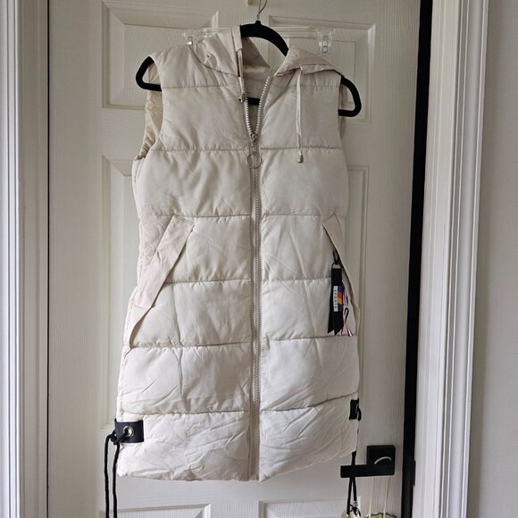 Puffer vest size S, Off white/cream - Picture 1 of 5
